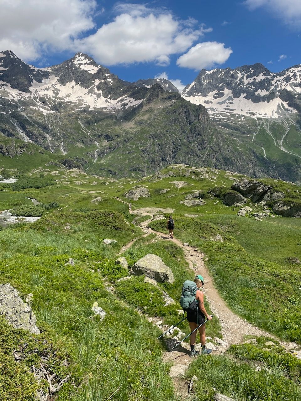 Hiking trail in mountains